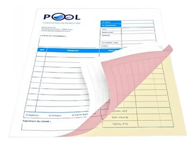 Papier autocopiant sans carbone